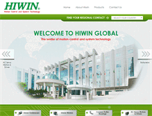 Tablet Screenshot of hiwin.com