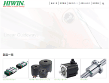 Tablet Screenshot of hiwin.co.jp