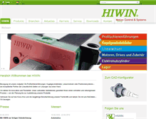 Tablet Screenshot of hiwin.de