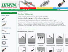 Tablet Screenshot of hiwin.ch